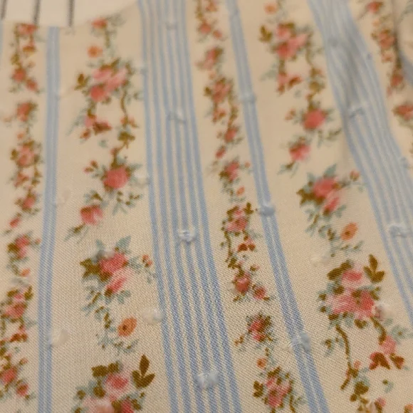 Blue Rain Floral Striped Mini Dress - Picture 3 of 6